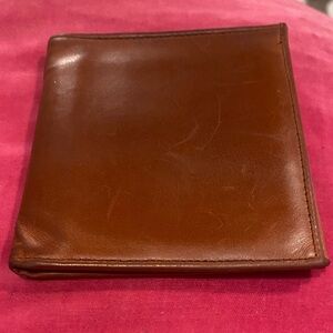 Classic Brown Leather Bifold Wallet